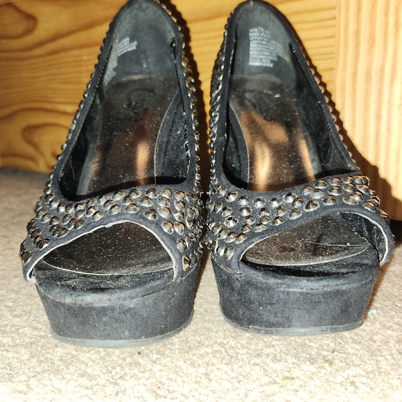 CANDIE'S jeweled spike peep toe heels - Picture 6 of 6